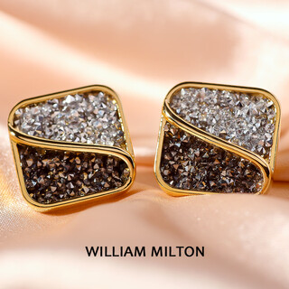 WILLIAM MILTON新款暗夜流光法式轻奢袖扣男士高端袖口钉定制礼盒 暗夜流光