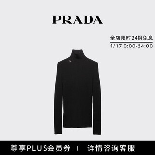 Prada/prada gift women's turtleneck sweater black 38