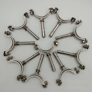 Wenzhi spot pipe bursting code 201 pipe card expansion screw pipe clip buckle rubber-coated expansion hanging code wall 4 distribution parts 10 pieces 160 integrated pipe bursting card (201)