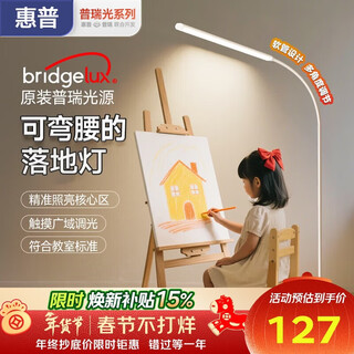 Hp floor lamp eye protection living room bedroom children's study student learning reading desk lamp piano lamp vertical prelight