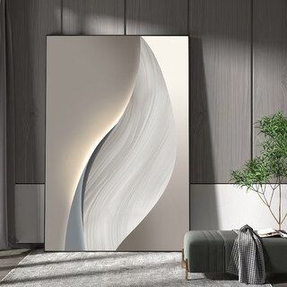 Bifeng sofa background wall decorative painting abstract floor-to-ceiling painting high-end living room entrance mural modern simple hanging painting grand t136882 50*70cm art canvas (matte texture) black thickened brushed aluminum alloy frame (main picture frame)