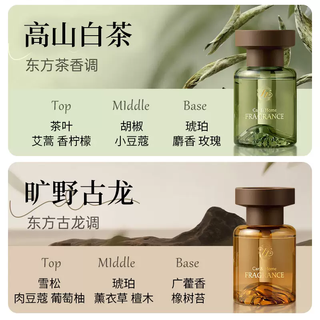 Yusenyi 2025 new car aromatherapy car special long-lasting fragrance high-end deodorizing fragrance purifying air perfume french imported spices (classic cologne-alpine white tea) 2 bottles 1g