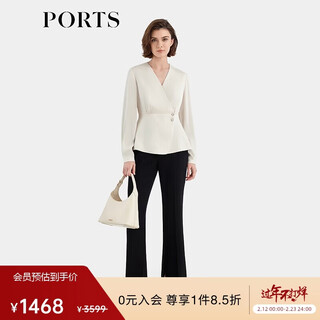 Ports women's spring and summer new long-sleeved shirt alt8b003twb042 skin color 8