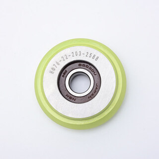 Elevator roller guide shoe wheel 76x22x6203 sliding counterweight guide shoe roller diameter 76 suitable for otis green model (polyurethane material)