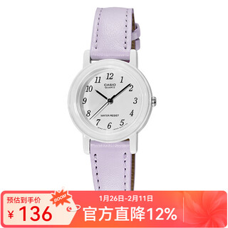 Casio watch, classic pointer children's watch, simple and compact quartz student watch, women's watch, valentine's day gift lq-139l-6b