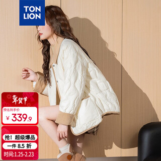 Tonlion 2025 winter women's lapel short down jacket