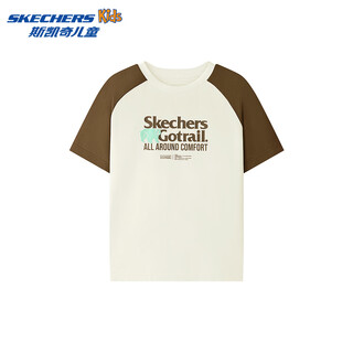 Skechers skechers children's unisex spring and summer short-sleeved shirt knitted short-sleeved t-shirt p226k021