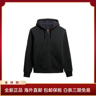 Superdry men's sweatshirt warm windproof plus velvet spring and autumn outdoor jacket casual gray one size | m