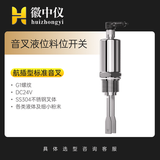 Huizhongyi tuning fork material level switch stainless steel explosion-proof intelligent liquid level water level meter sensor controller navigation type standard tuning fork