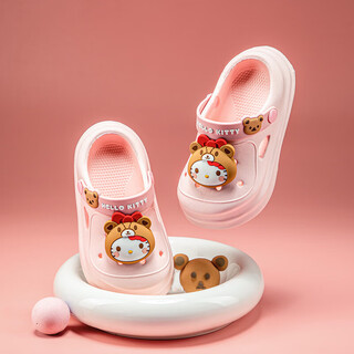 Hellokitty children's shoes, girls' slippers, summer soft-soled clogs, children's cartoon lightweight and comfortable garden shoes 3344c pink 190