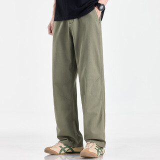 Izzue it men's casual pants for autumn and winter, loose and comfortable drawstring trousers for outdoor sports and commuting, all-match workwear pants