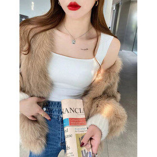 Summer seamless beautiful back threaded square neck spring and autumn bottoming vest for women one-piece tube top sleeveless top can be weared outside white one size (85-135jin jin is equal to 0.5kg)