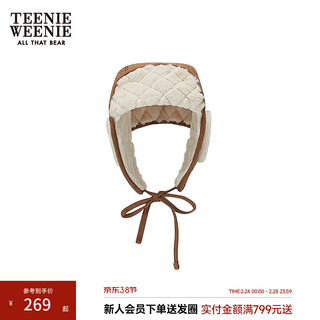 Teenie weenie bear – chapeau de pilote chaud à carreaux de diamant pour femme, kaki, taille unique, nouvelle mode automne 25