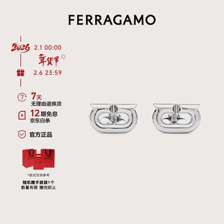 Ferragamo men's gray cufflinks 0764622 gift for boyfriend gray 0764622 os