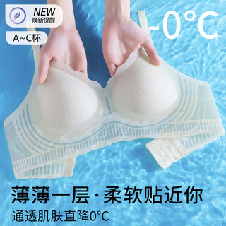 Yiduo underwear for women with large breasts showing small coolness, breathable, no wires, breast reduction, anti-sagging, push-up thin bra, summer, pink skin xl 38/85abc (recommended weight 120-135jin jin equals 0.5kg)