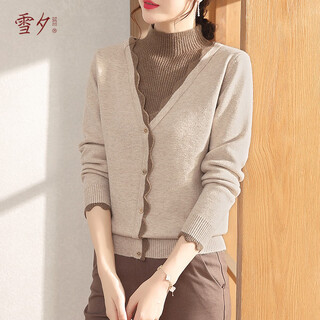 Xuexi (xuexi) mother's clothing autumn clothing 2025 new half turtleneck temperament bottoming shirt middle-aged and elderly women's fashionable sweater