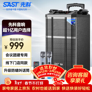 Xianke 8-inch outdoor square dance audio mobile lever portable bluetooth speaker large volume outdoor karaoke special subwoofer horn amplifier stall sa-160