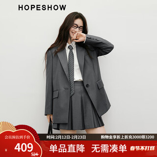 Red sleeve high-end and atmospheric suit jacket 2025 autumn new women's deconstructed structure line gun lapel niche suit gray 060 m