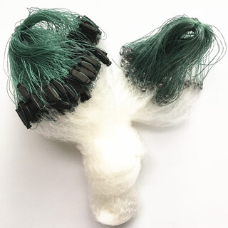 Huaiyu single-layer fishing net, 1-finger 1.5-finger dinner fish net, white strip net, male fish net, fishing net to catch small fish