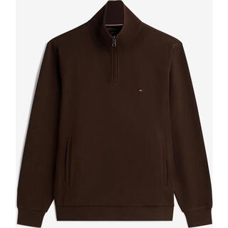 Tommy hilfiger tommy hilfiger men's sweater warm and comfortable solid color cotton daily casual top simple 26 new dark brown one size |