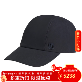 Hermes (hermes) hat peaked cap baseball cap sun hat casual hat cotton twill men's autumn and winter new style navy blue 60