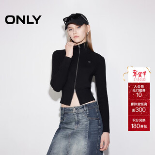 Only2025 new autumn style versatile warm small turtleneck slim short cardigan sweater for women|12513a004 h1z black xl