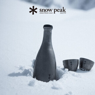 Snow peak snow peak japanese original camping outdoor picnic titanium wine pot sake cup tw-020/540 japanese tw-540 540ml single-layer titanium sake bottle