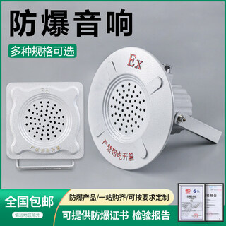 Explosion-proof fire broadcast speaker horn horn speaker outdoor explosion-proof ceiling wall-mounted audio khys kehui 10w square