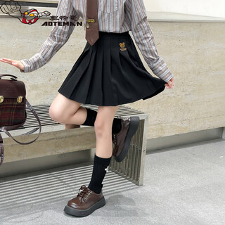 Ultraman girls skirt pleated skirt autumn 2026 new children's college style jk skirt versatile spring and autumn girl skirt black (anti-exposure) 120 cm