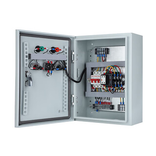 Double water pump, one use and one standby control box, fire stabilizing pump control cabinet, float sewage control box, fan control box, 0.75kw sewage one use, one standby button model