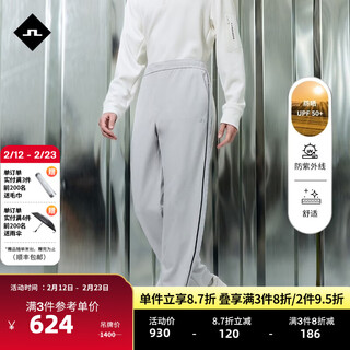 J.lindeberg mall's same style spring new men's sunscreen loose webbing letter casual sports sweatpants 526114013 k3x classic gray xs widened waist