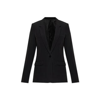 Isabel marant women's suit warm and comfortable black acetate work commuting jacket simple black one size |42