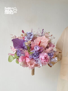 Wisteria rose eternal bouquet emperor flower austin eternal rose real flower dried flower high-end home flower arrangement gift large multi-faceted round diameter 35cm full immortal flower