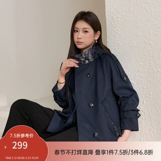 Xianlixiu short stand-collar windbreaker retro trendy design coat large size women's fat mm spring new style 0617 khaki 3xl