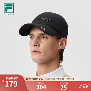 Fila casquette de baseball officielle pour hommes 2025 automne nouveau chapeau de sport de golf chapeau de soleil casquette à visière noir foncé-bk xs