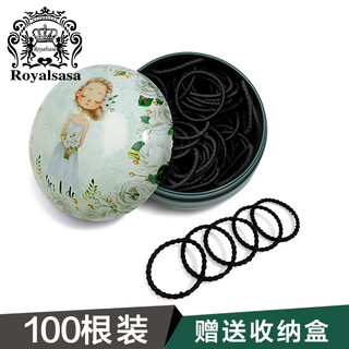 Royal sasa royal sasa high elasticity simple hair rope 100 hair ties women's hair basic rubber band children's hair rope