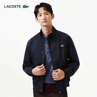 Lacoste french crocodile men's 26 spring new stand collar snap harrington jacket | bh1349 hde/yuanfeng blue m 50