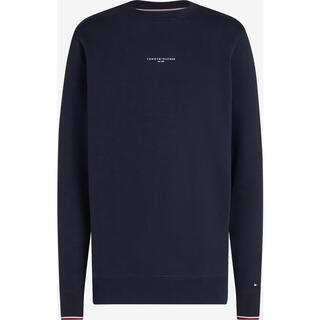 Tommy hilfiger tommy hilfiger men's sweatshirt warm and comfortable cotton dark blue daily casual top simple 26 new marine one size fits all |