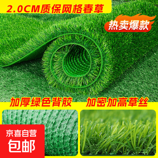 Simulated lawn carpet greenhouse glass roof special artificial green outdoor artificial decorative floor mat fake turf (1 meter wide * 2 meters long)_20mm export warranty