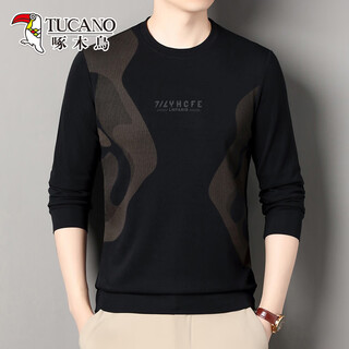 Woodpecker (tucano) woodpecker 2026 spring and autumn new round neck hooded long-sleeved t-shirt sweatshirt men's large size tops and bottoming shirts