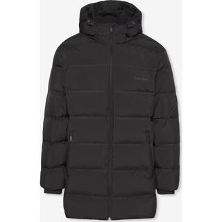 Calvin klein men's ck cotton jacket warm and windproof black velvet winter outdoor jacket casual 26 new black one size | l