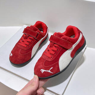 Anbiem fashionable brand children's sports shoes 2026 spring new boys' shoes red t-toe shoes girls' casual shoes red 15 23 size inner length .0 cm