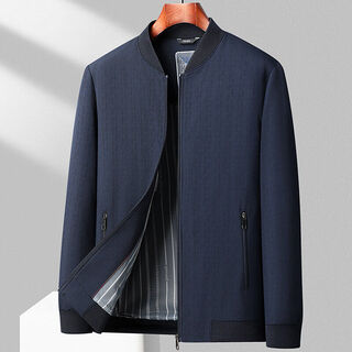 K-boxing 2026 spring and autumn new jacket business casual baseball collar versatile middle-aged and elderly dad jacket jacket men blue-402 m 170/92a