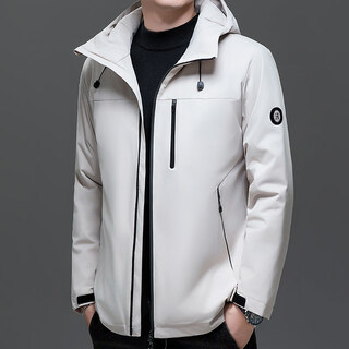 K-boxing men's wear (k-boxing) middle-aged outdoor jacket men's jacket winter lightweight wool down jacket thickened cotton jacket loose cotton jacket men 802202 light gray l