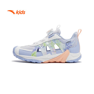 Anta children's sandals, sports beach shoes, big children's shoes, 2026 summer new anti-slip wading and river tracing shoes anta white/pool blue -4 37