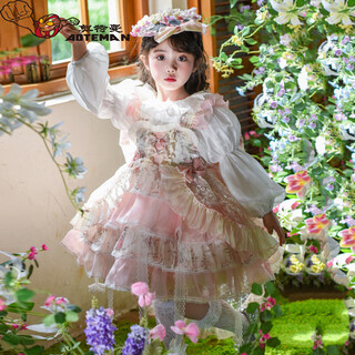 Ultraman girls dress autumn 2025 new style children's lolita princess dress baby girl birthday dress pink (single group) 100 cm