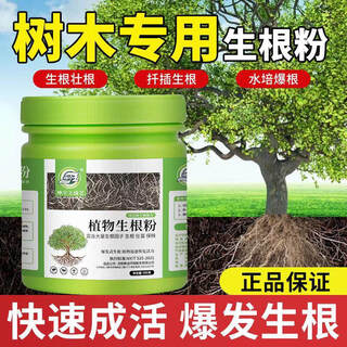 Jingyouyu rapid rooting powder for plants, general-purpose, tree transplanting, cuttings and flowers, special powerful rooting powder, rooting powder 500g*4 bottles, free measuring cup, small spoon, granular fertilizer rooting liquid