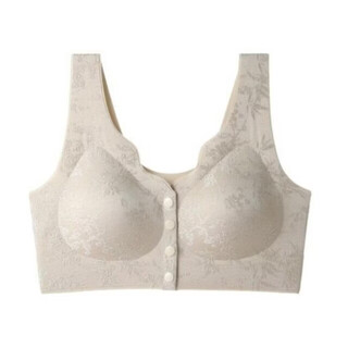 Yiershuang chinese style lace sexy push up summer bra front button underwear beautiful back large size front button medium skin color m