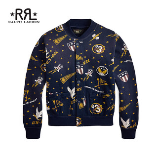 Rrl men's spring 26 flannel cotton patterned jacket rl95812 410-multicolor l