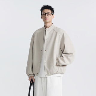 E77.gccdup gadri 26 spring natural linen cotton blend bajia minimalist comfort jacket beige s recommended weight 80-100